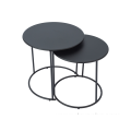 Metal Round Nesting Side Table Set of 2